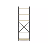 Raft metalic Nex Loft 1800x600x240 mm, 6 rafturi, PAL, Anthracite/ Oak Artisan