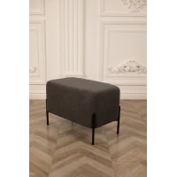 Банкет Nex Home Teddy, ножки из металла, 63x34x42 см, 54 Темно-серый