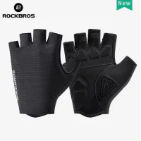 Manusi de ciclism ROCKBROS, anti-alunecare MTB, marime M, Negru - 16220044 Manusi de ciclism ROCKBROS, anti-alunecare MTB, marime M, Negru - 16220044
