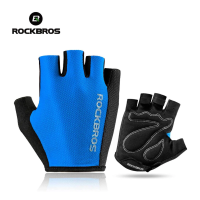 Manusi de ciclism ROCKBROS, cu jumatate de deget ,marime XL, Negru/Albastru - S099BL Manusi de ciclism ROCKBROS, cu jumatate de deget ,marime XL, Negru/Albastru - S099BL