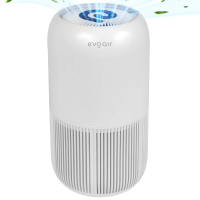Purificator de aer Evoair, YuvoSpin, Lampa UV-C, Filtru 3in1, True Hepa, Carbon Activ,Alb