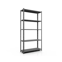 Raft metalic de depozitare cu suruburi Nex Elegant 1840x950x440 mm, 5 rafturi metal, antracit