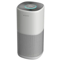 Purificator aer Evoair Aero400, Smart, Wifi, 400 m³/h, Filtru 3in1 True HEPA, Carbon Activ, Alb&Gri