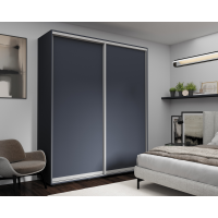 Шкаф с раздвижными дверями Nex Home, ЛДСП, Антрацит 200x60x220 см Шкаф с раздвижными дверями Nex Home, ЛДСП, Антрацит 200x60x220 см