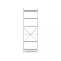 Стеллаж Nex Loft 1800x600x240 мм, 6 полок, ЛДСП, Белый / Дуб Артизан Стеллаж Nex Loft 1800x600x240 мм, 6 полок, ЛДСП, Белый / Дуб Артизан