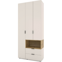 Dulap cu usi batante Nex Home A002R, 1000x420x2300 mm, Cashmere/Oak Artisan Dulap cu usi batante Nex Home A002R, 1000x420x2300 mm, Cashmere/Oak Artisan