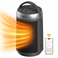 Керамический тепловентилятор Evoair Warmix 1500, Wi-Fi, управление через приложение SmartLife, черный