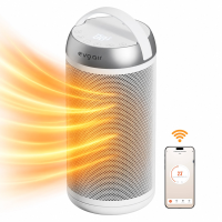 Тепловентилятор керамический Evoair Warmix 2000 Smart Black, Wi-Fi, управление через приложение SmartLife,Белый