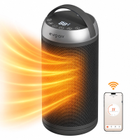 Тепловентилятор керамический Evoair Warmix 2000 Smart Black, Wi-Fi, управление через приложение SmartLife, черный