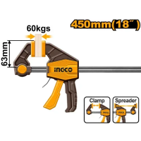 Быстрозажимная струбцина 63х450 мм INDUSTRIAL INGCO HQBC01603 Быстрозажимная струбцина 63х450 мм INDUSTRIAL INGCO HQBC01603