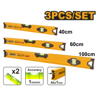 Набор из трех уровней 40/60/100 см INGCO HSL10403 Набор из трех уровней 40/60/100 см INGCO HSL10403