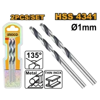 Комплект сверл по металлу HSS 2x1mm INGCO DBT1200014 Комплект сверл по металлу HSS 2x1mm INGCO DBT1200014