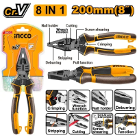 Clește multifuncțional 8în1 INGCO HMFCP28200 Clește multifuncțional 8în1 INGCO HMFCP28200