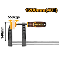 Струбцина столярная 140х1200мм INDUSTRIAL INGCO HFC021401 Струбцина столярная 140х1200мм INDUSTRIAL INGCO HFC021401