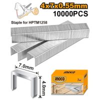Скобы для степлера 4мм 1000шт INGCO HPTM1258S Скобы для степлера 4мм 1000шт INGCO HPTM1258S
