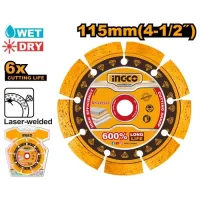 Диск алмазный сегментированный 115 мм INGCO DMD071151 Диск алмазный сегментированный 115 мм INGCO DMD071151