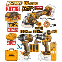 Набор из 3 аккумуляторных инструментов INGCO COSLI251292