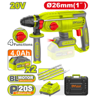 Ciocan rotopercutor Li-Ion 20V/2*4.0Ah DYLLU DTLM1B262