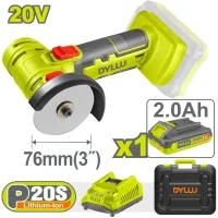 Polizor unghiular mini cu acumulator 76mm 20V/1*2.0Ah DYLLU DTLAP573