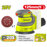 Mașină de șlefuit compatibilă cu acumulator 20V DYLLU DTRAP5030