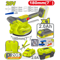 Виброприсоска аккумуляторная Li-Ion 20V/1*2Ah DYLLU DTTVM1D185 Виброприсоска аккумуляторная Li-Ion 20V/1*2Ah DYLLU DTTVM1D185
