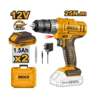 Mașina de gaurit si inșurubat cu acumulator Li-Ion 12V/2*1.5A 25N.m INGCO CDLI1228