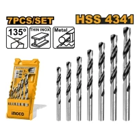 Set de burghiu pentruri metal 7buc INGCO AKD1075 Set de burghiu pentruri metal 7buc INGCO AKD1075
