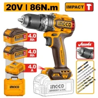 Aккумуляторный ударный шуруповёрт 86N.m 2x4.0Ah INGCO CIDLI208689