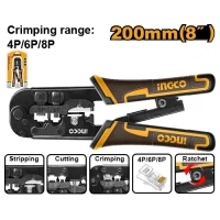 Кримпер для сетевых и телефонных разъёмов INGCO HMPCN2468R