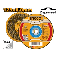 Диск абразивный для шлифовки 125*6*22.2mm INGCO MGD601251