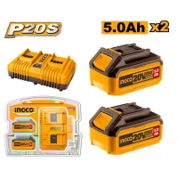 Set Incarcator + Acumulator FBCPK2425 20V/2*5Ah INDUSTRIAL INGCO