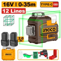 Nivela laser 0-35m Verde INDUSTRIAL INGCO HLL301205 Nivela laser 0-35m Verde INDUSTRIAL INGCO HLL301205