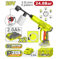 Аккумуляторная мойка высокого давления 24,8Бар 20В/2*2.0Ач DYLLU DTQX11203
