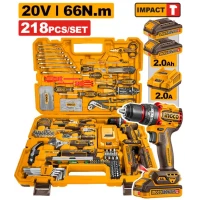 Набор инструментов 218 шт INGCO HKTHP42182