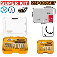 Set de capuri tubulare 23 buc INGCO HKTS14236