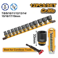 Набор 12 ударных головок INGCO HKISSD38126