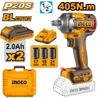 Гайковёрт аккумуляторный ударный 405Nm INGCO CIWLI2045