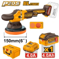 Mașină de lustruit 150mm cu acumulator 20V/1*4.0Ah INDUSTRIAL INGCO APLI20158