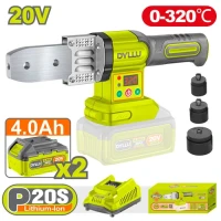 Сварочный аппарат для полипропилена с аккумулятором 20V/2*4.0Ah DYLLU DTWM20182 Сварочный аппарат для полипропилена с аккумулятором 20V/2*4.0Ah DYLLU DTWM20182