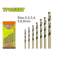 Set burghie pentru metal HSS 7buc. DYLLU DTTD3K01 Set burghie pentru metal HSS 7buc. DYLLU DTTD3K01