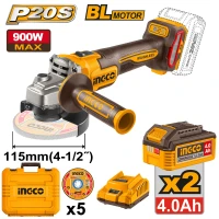Болгарка аккумуляторная 115mm 900W INGCO CAGLI261522 Болгарка аккумуляторная 115mm 900W INGCO CAGLI261522