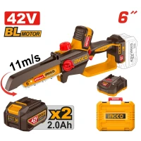 Ferestrau cu lant 6″(15cm) cu acumulator 42V/2*2.0Ah INDUSTRIAL INGCO CGSLI42681