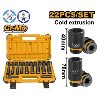Набор ударных головок INGCO 40-78 mm HKISSD12221L