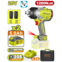 Гайковёрт аккумуляторный ударный 1280N.m DYLLU DTCD1B1285