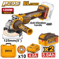 Болгарка аккумуляторная 125mm 1200W INDUSTRIAL INGCO CAGLI2120272 Болгарка аккумуляторная 125mm 1200W INDUSTRIAL INGCO CAGLI2120272