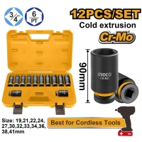 Набор 12 ударных головок INGCO HKISSD34126L