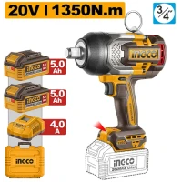Гайковёрт аккумуляторный ударный 1350 Nm INDUSTRIAL INGCO CIWLI201356
