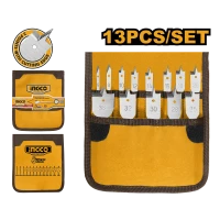 Set de burghiu pentru lemn 6-38mm 13buc INGCO AKD41301 Set de burghiu pentru lemn 6-38mm 13buc INGCO AKD41301