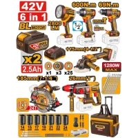 Набор из 6 инструментов на аккумуляторе INGCO COSLI260496