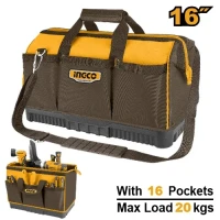 Сумка для инструментов 40 см INGCO HTBG08 INDUSTRIAL Сумка для инструментов 40 см INGCO HTBG08 INDUSTRIAL